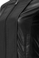 Cherie Women's Black Short Leather Coat | Derimod Cherie Women's Black Short Leather Coat | Derimod