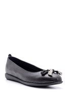 Women's Snake Detailed Leather Ballerinas | Derimod Women's Snake Detailed Leather Ballerinas | Derimod