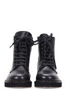 Women's Lace-Up Leather Boots | Derimod Women's Lace-Up Leather Boots | Derimod