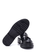 Women's Black Leather Tassel Loafer | Derimod Women's Black Leather Tassel Loafer | Derimod