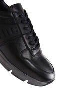 Erkek Siyah Deri Casual Casual Sneaker | Derimod Erkek Siyah Deri Casual Casual Sneaker | Derimod