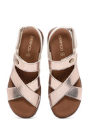 Women's Platinum Comfort Sandals | Derimod Women's Platinum Comfort Sandals | Derimod
