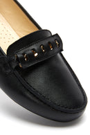 Women's Black Leather Loafer | Derimod Women's Black Leather Loafer | Derimod