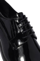 Men's Black Laced Patent Leather Classic Shoes | Derimod Men's Black Laced Patent Leather Classic Shoes | Derimod