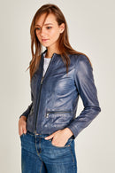 Tanya Women's Leather Jacket | Derimod Tanya Women's Leather Jacket | Derimod