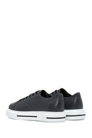 Erkek Gri Deri Kalın Tabanlı Sneaker | Derimod Erkek Gri Deri Kalın Tabanlı Sneaker | Derimod