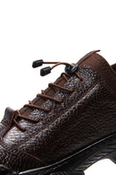Erkek Kahverengi Deri Casual Sneaker | Derimod Erkek Kahverengi Deri Casual Sneaker | Derimod