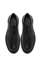 Men's Black Lace-Up Thick-Soled Leather Casual Shoe | Derimod Men's Black Lace-Up Thick-Soled Leather Casual Shoe | Derimod