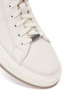 Erkek Beyaz Bağcıklı Deri Sneaker | Derimod Erkek Beyaz Bağcıklı Deri Sneaker | Derimod