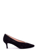 Women's Suede Leather Heeled Shoes | Derimod Women's Suede Leather Heeled Shoes | Derimod