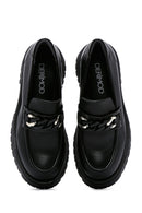 Kadın Siyah Deri Maskülen Loafer | Derimod Kadın Siyah Deri Maskülen Loafer | Derimod