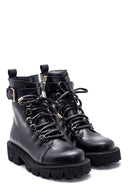 Women's Leather Buckle Detailed Boots | Derimod Women's Leather Buckle Detailed Boots | Derimod