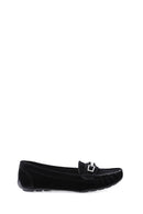 Tokalı Kadın Süet Loafer | Derimod Tokalı Kadın Süet Loafer | Derimod