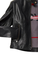 Prima Women's Black Short Leather Jacket | Derimod Prima Women's Black Short Leather Jacket | Derimod