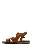 Women's Tan Leather Bodrum Sandals | Derimod Women's Tan Leather Bodrum Sandals | Derimod