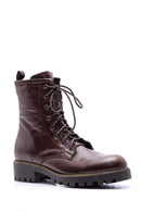 Women's Lace-Up Leather Boots | Derimod Women's Lace-Up Leather Boots | Derimod