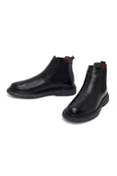 Male Black Leather Casual Chelsea Boots | Derimod Male Black Leather Casual Chelsea Boots | Derimod