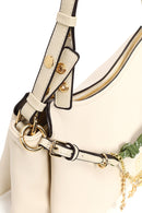 Woman Cream Charm Shoulder Bag | Derimod Woman Cream Charm Shoulder Bag | Derimod