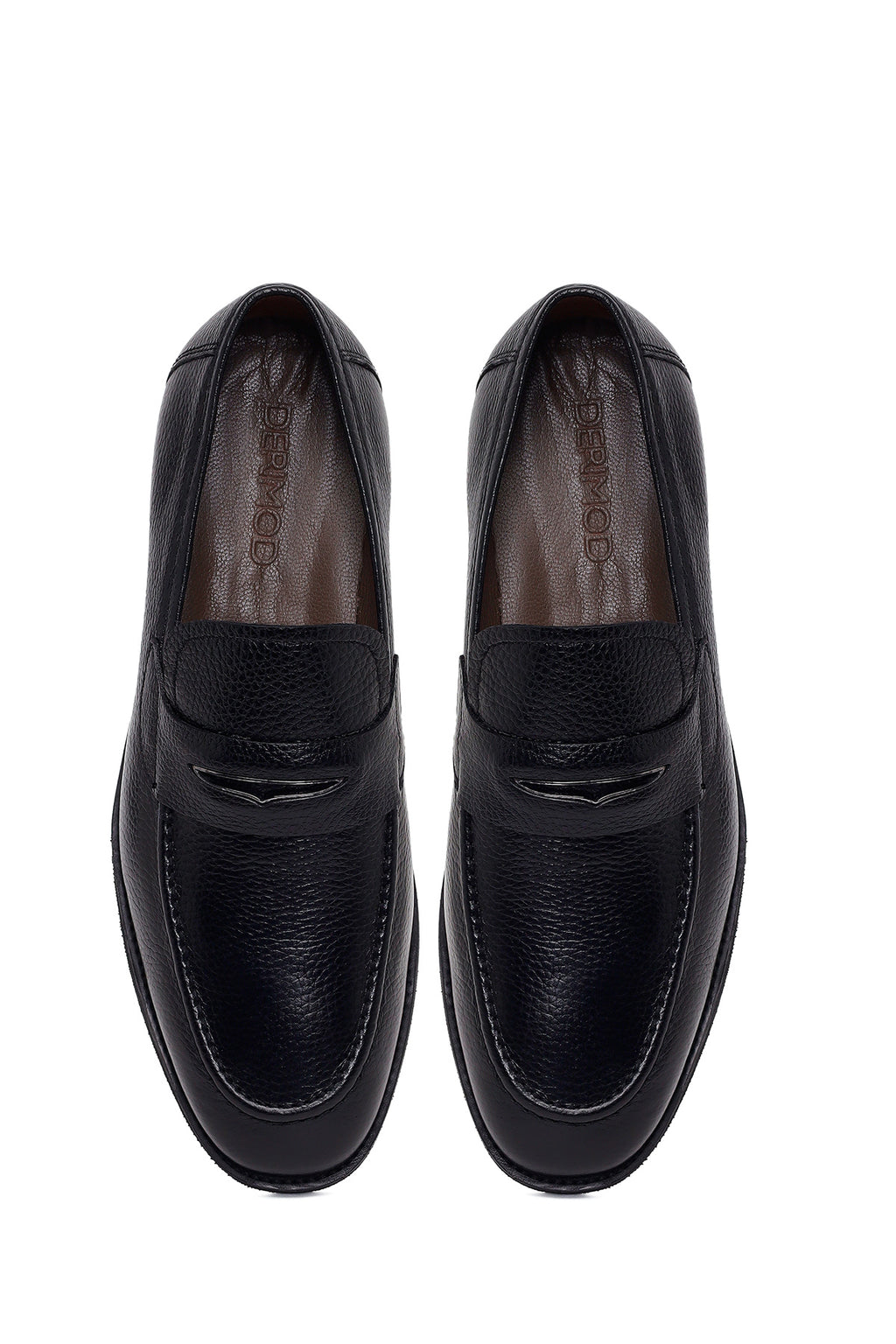 Erkek Siyah Deri Klasik Loafer