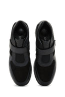 Women's Black Leather Wedge Heeled Shoes | Derimod Women's Black Leather Wedge Heeled Shoes | Derimod