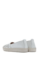 Kadın Beyaz Deri Comfort Loafer | Derimod Kadın Beyaz Deri Comfort Loafer | Derimod