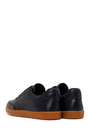 Male Black Lace-up Leather Sneaker | Derimod Male Black Lace-up Leather Sneaker | Derimod