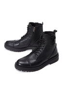 Men's Black Leather Zippered Boots | Derimod Men's Black Leather Zippered Boots | Derimod