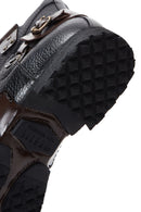 Men's Black Leather Flat Boots | Derimod Men's Black Leather Flat Boots | Derimod