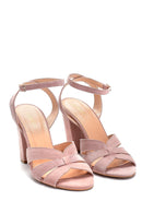 Women's Suede Heeled Sandals | Derimod Women's Suede Heeled Sandals | Derimod