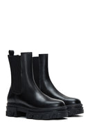Women's Black Thick Soled Chelsea Boots | Derimod Women's Black Thick Soled Chelsea Boots | Derimod