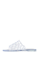 Women's Transparent Patterned Jelly Slippers | Derimod Women's Transparent Patterned Jelly Slippers | Derimod