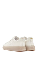 Alberto Guardiani Men's White New Era Lace-Up Leather Sneakers | Derimod Alberto Guardiani Men's White New Era Lace-Up Leather Sneakers | Derimod