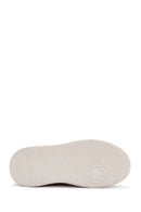 Women's Beige Thick Soled Nubuck Leather Sneaker | Derimod Women's Beige Thick Soled Nubuck Leather Sneaker | Derimod