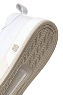 Erkek Beyaz Bağcıklı Deri Sneaker | Derimod Erkek Beyaz Bağcıklı Deri Sneaker | Derimod