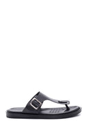 Men's Leather Flip Flops | Derimod Men's Leather Flip Flops | Derimod