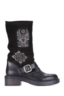Beaded Women's Suede Boots | Derimod Beaded Women's Suede Boots | Derimod