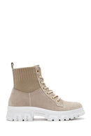 Women's Leather Lace-Up Boots | Derimod Women's Leather Lace-Up Boots | Derimod