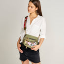 Green Fabric Women's Crossbody Bag | Derimod Green Fabric Women's Crossbody Bag | Derimod