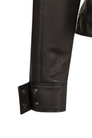 Victoria Woman Black Short Leather Jacket | Derimod Victoria Woman Black Short Leather Jacket | Derimod