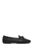 Women's Black Tasselled Leather Loafer | Derimod Women's Black Tasselled Leather Loafer | Derimod