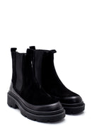 Women's Suede Leather Thick Soled Chelsea Boots | Derimod Women's Suede Leather Thick Soled Chelsea Boots | Derimod