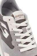 Alberto Guardiani Men's Wen Thick Sole Gray Lace-Up Leather Sneaker | Derimod Alberto Guardiani Men's Wen Thick Sole Gray Lace-Up Leather Sneaker | Derimod