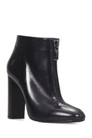 Women's Zipper Detailed Leather Boots | Derimod Women's Zipper Detailed Leather Boots | Derimod
