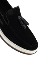 Men's Black Suede Leather Casual Loafer | Derimod Men's Black Suede Leather Casual Loafer | Derimod