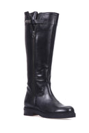 Women's Zippered Leather Boots | Derimod Women's Zippered Leather Boots | Derimod
