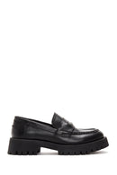 Women's Black Leather Loafer | Derimod Women's Black Leather Loafer | Derimod