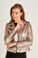 Venice Women's Leather Jacket | Derimod Venice Women's Leather Jacket | Derimod