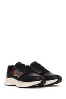 Woman Black Lace-Up Chunky Sneaker | Derimod Woman Black Lace-Up Chunky Sneaker | Derimod
