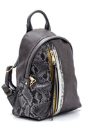 Women's Snake Pattern Backpack | Derimod Women's Snake Pattern Backpack | Derimod