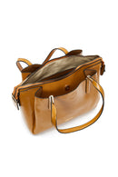 Women's Taba Patent Leather Classic Shoulder Bag | Derimod Women's Taba Patent Leather Classic Shoulder Bag | Derimod